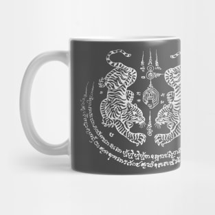 Sak Yant Tiger White Mug